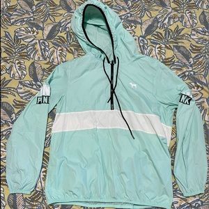Pink windbreaker jacket
